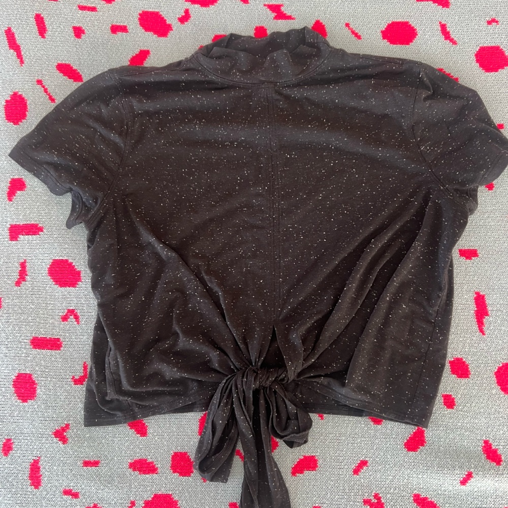 lululemon athletica Black Sparkle Tie-Back Top